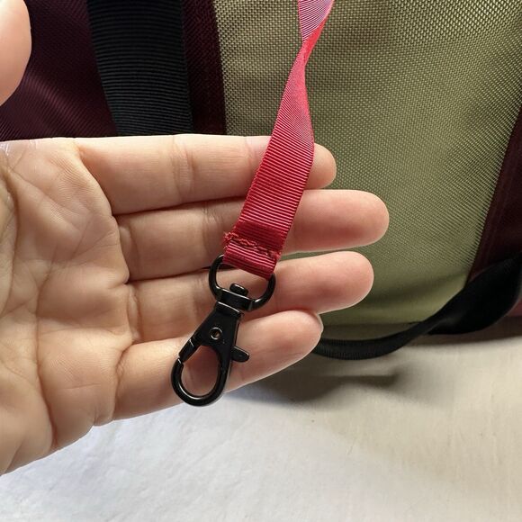 Timbuk2 Tote Bag Red & Green Nylon Shoulder Bag with Strap – Made in USA - Picture 4 of 8